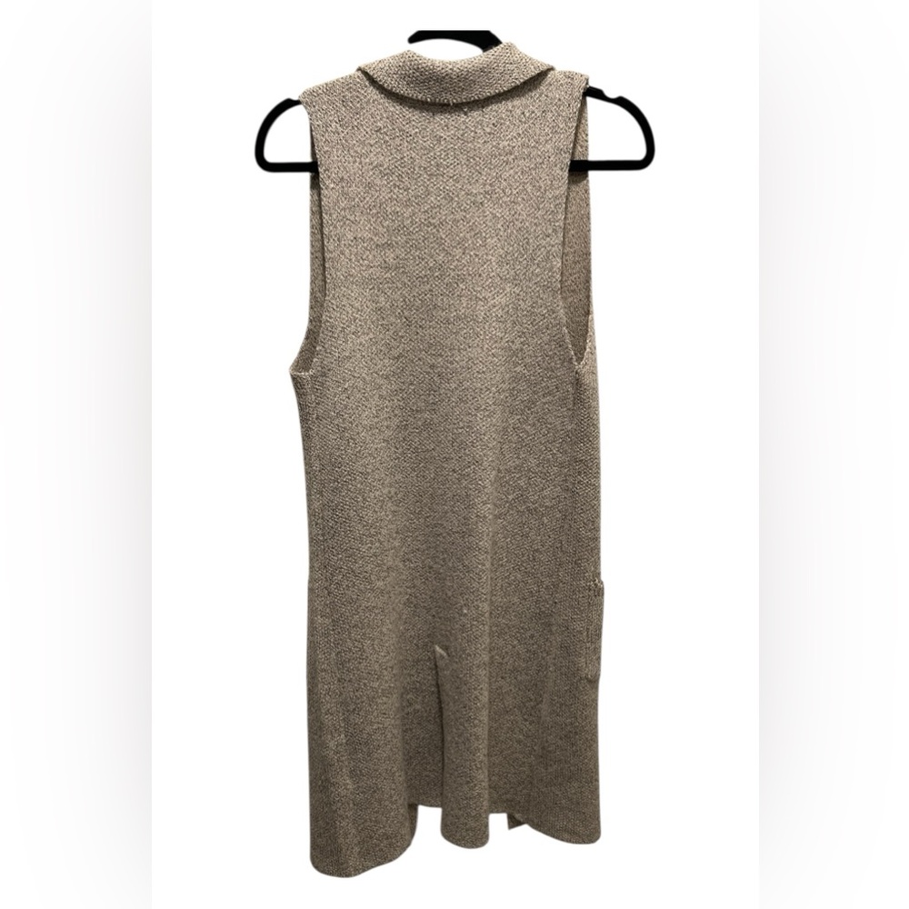 Love Tree Beige Sleeveless Cardigan - Picture 5 of 10